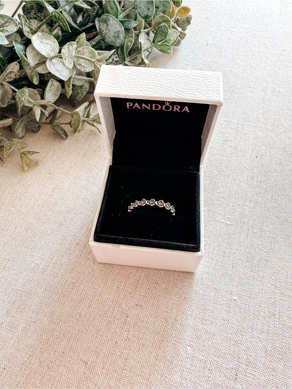 Pandora Warda’s Garden II Floral Ring Sterling Silver Size 8.5